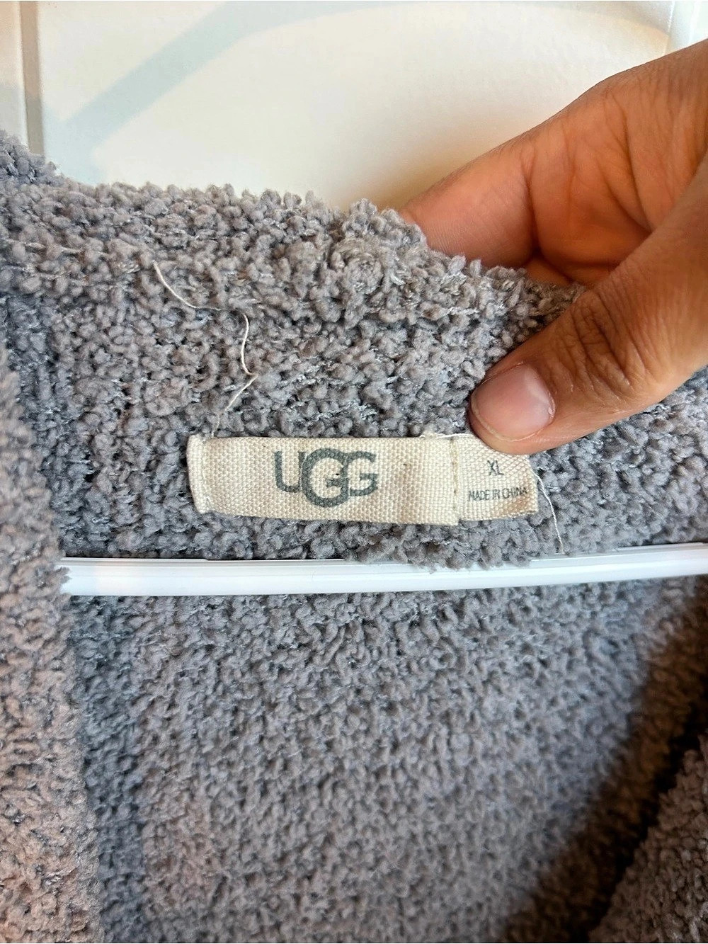 UGG Judith Cardigan Gray Cowl Neck Sweater - Picture 2 of 5